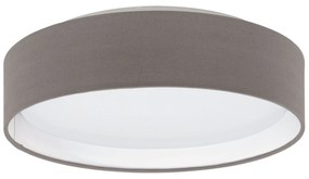 Φωτιστικό Οροφής Led Pasteri 31593 Anthracite-Brown Eglo Metal, Fabric