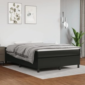 ΚΡΕΒΑΤΙ BOXSPRING ΜΕ ΣΤΡΩΜΑ ΜΑΥΡΟ 140X190ΕΚ.ΑΠΟ ΣΥΝΘΕΤΙΚΟ ΔΕΡΜΑ 3144602