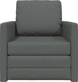 vidaXL Κρεβάτι καναπές 60cm Σκούρο Γκρι ύφασμα