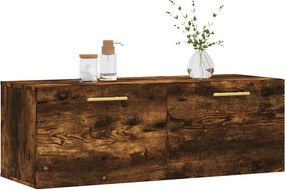 vidaXL Ντουλάπι Τοίχου Καπνιστή δρυς 100x36,5x35εκ. Επεξεργασμένο Ξύλο