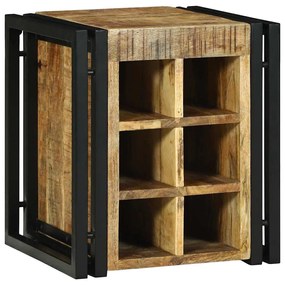 vidaXL Ράφι Κρασιού Καφέ 34.5 x 35 x 39 εκ. Μασίφ ξύλο μάνγκο