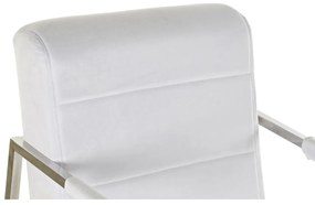 Καρέκλα DKD Home Decor πολυεστέρας Χάλυβας Λευκό (56 x 68 x 92 cm)
