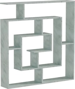 Βιβλιοθήκη Nardy pakoworld λευκό μαρμάρου 125x22x129εκ