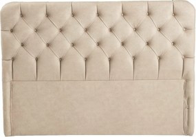 Single Bed Base &amp; Headboard Relax 90 x 190 - Beige Beige