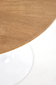 STING table, color: top - golden oak, legs - white DIOMMI V-CH-STING-ST