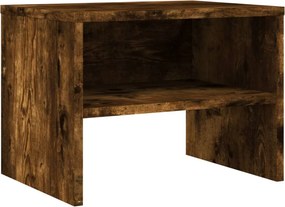 vidaXL Κομοδίνα 2 Τεμ. Καπνιστή Δρυς 40x30x30 εκ. από Επεξεργ. Ξύλο