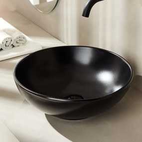 Tema Tol140 Ø40 Black Matt - Επιτραπέζιος Νιπτήρας