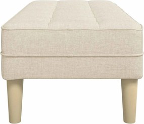 vidaXL παγκάκι με μαξιλάρι Λινό 113 x 57 x 39 εκ. ύφασμα