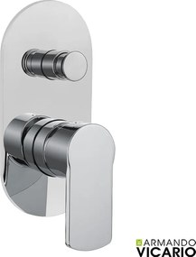 Armando Vicario Industrial 512050D Chrome - Μίκτης εντοιχισμού 2 εξόδων