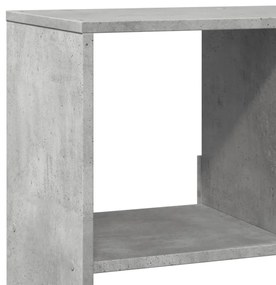 vidaXL Βιβλιοθήκη Γκρι Σκυροδέματος 100x33x156,5 εκ. Επεξεργ. Ξύλο