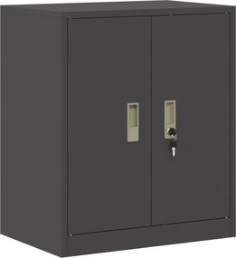 vidaXL Ντουλάπι αποθήκευσης Μαύρο 60 x 40 x 70 εκ. Ατσάλι