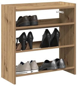 Ράφι παπουτσιών vidaXL Artisan Oak 60x25x62 cm Κατασκευασμένο ξύλο