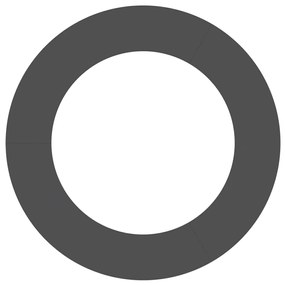 vidaXL Μαύρο Επίπεδο Δαχτυλίδι Δέντρου Ø60/90 εκ από Χάλυβα.