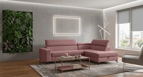 Γωνιακός Καναπές Nelora-Σάπιο μήλο-Αριστερή