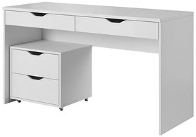 Lh-homefurniture Γραφείο Mati Λευκό 138x76x50,4cm 04114-MTw