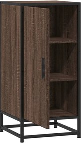 vidaXL Ραφιέρα Καφέ Δρυς 35,5x35x76 εκ. Επεξ. Ξύλο + Μέταλλο