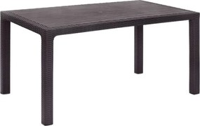 Τραπέζι πολυπροπυλενίου Kalan Megapap χρώμα καφέ 150x90x75εκ.
