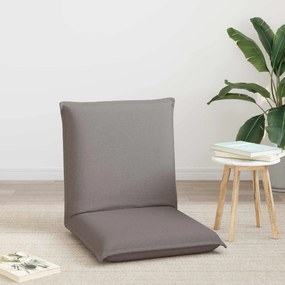 vidaXL Ρυθμιζόμενη Πολυθρόνα Δαπέδου Taupe Ύφασμα
