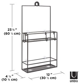 Umbra μεταλλική ραφιέρα μπάνιου 52X31,Cubiko 023461-040