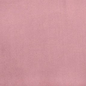 Κρεβάτι Boxspring με Στρώμα Σκούρο Ροζ 140x200 εκ. Βελούδινο - Ροζ