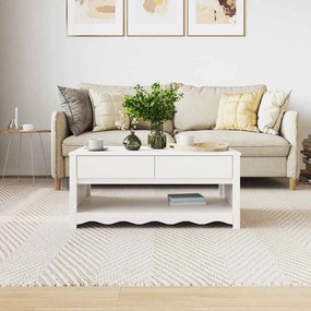 vidaXL Τραπεζάκι σαλονιού με συρτάρι Drammen Λευκό 99 x 55 x 45 εκ.