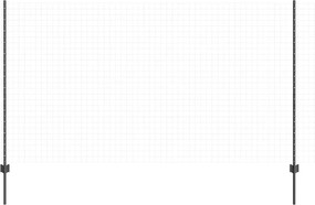 vidaXL Στύλος Περιφράξεων 5 pcs Γκρι 140 cm Ατσάλι