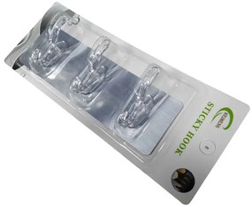 Κρεμάστρα Μπάνιου Αυτοκόλλητη 3 Θέσεων