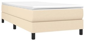 ΠΛΑΙΣΙΟ ΚΡΕΒΑΤΙΟΥ BOXSPRING ΚΡΕΜ 90X190 ΕΚ. ΥΦΑΣΜΑΤΙΝΟ 3120481