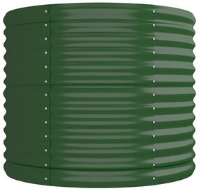 vidaXL Ζαρντινιέρα Πράσινη 296x80x68 εκ Γαλβανισμένος χάλυβας