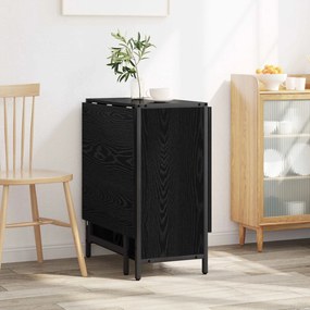 vidaXL Τραπέζι φαγητού 144 x 60 x 75 εκ. Επεξεργασμένο Ξύλο Μαύρη Δρυς