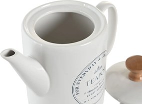 Τσαγιέρα DKD Home Decor Λευκό Πήλινα 1 L