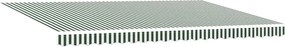 vidaXL Αναδιπλούμενη τέντα Πράσινο 500 x 300 εκ