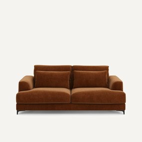 Τριθέσιος καναπές-κρεβάτι από βελούδο, Marsile