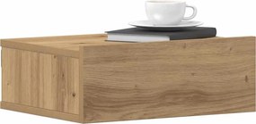 vidaXL Κομοδίνα Κρεμαστά 2 τεμ. Δρυς τεχνίτης 40x32x15 εκ. Μοριοσανίδα