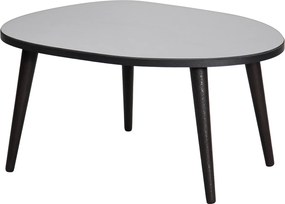 Τραπεζάκι Σαλονιού Μαύρο / Φυμέ EBOCLAL 75x55x38