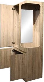 Έπιπλο εισόδου Feby pakoworld  sonoma 80x50.5x190εκ