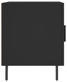 vidaXL Κομοδίνο Μαύρο 40 x 40 x 50 εκ. από Επεξεργασμένο Ξύλο
