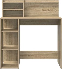 vidaXL Γραφείο Δρύς Sonoma 90 x 48 x 101,5 εκ. Επεξεργασμένο ξύλο