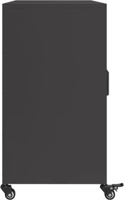 vidaXL Ντουλάπι Μαύρο 100,5x39x72 εκ. από Χάλυβα