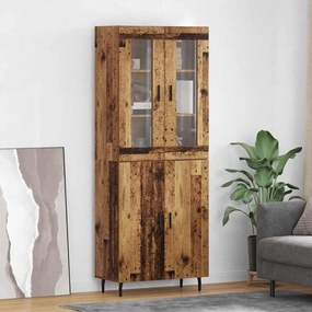 vidaXL Highboard 2 pcs Παλιό Ξύλο Επεξεργασμένο ξύλο