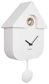 Ρολόι Τοίχου KA5768WH Modern Cuckoo White Karlsson Πλαστικό