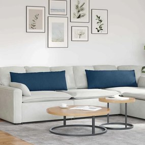 vidaXL Μαξιλάρι Καναπέ 2 pcs Μπλε 120 x 40 cm ύφασμα