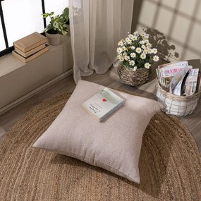 Μαξιλαροθήκη Διακοσμητική Δαπέδου Tivoli 02 Beige Teoran 65Χ65 Βαμβάκι-Πολυέστερ