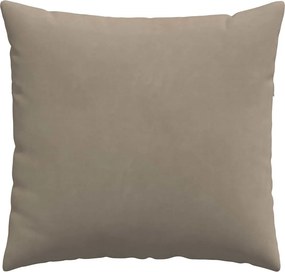 VidaXL Μαξιλάρι Καναπέ 2 τμχ. Ύφασμα Μικροΐνας Taupe 50 x 50 cm