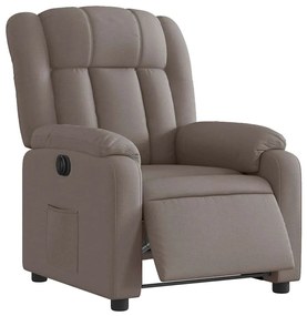 vidaXL Πολυθρόνα Ανακλινόμενη Ηλεκτρική Taupe Υφασμάτινη