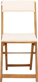 vidaXL Καρέκλες εξωτερικής βεράντας 8 pcs Λευκό κρεμ 40 x 53 x 80 εκ