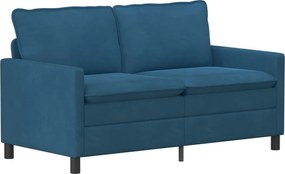 vidaXL Σετ Καναπέ 2 pcs Μπλε Βελούδο