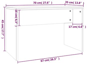 Μπουντουάρ Σετ Μαύρο 74,5 x 40 x 141 εκ. - Μαύρο