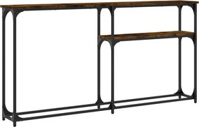 vidaXL Τραπέζι Κονσόλα Καπνιστή Δρυς 145x22,5x75 εκ. Επεξεργ. Ξύλο