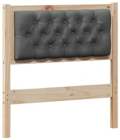 vidaXL Κεφαλάρι Άλλο Καφέ και σκούρο γκρι 80 cm Μασίφ ξύλο πεύκου